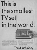 ... the smallest TV set in the world