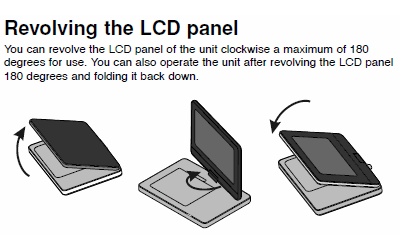 Grafik aus der Bedienungsanleitung des LG DP471BT